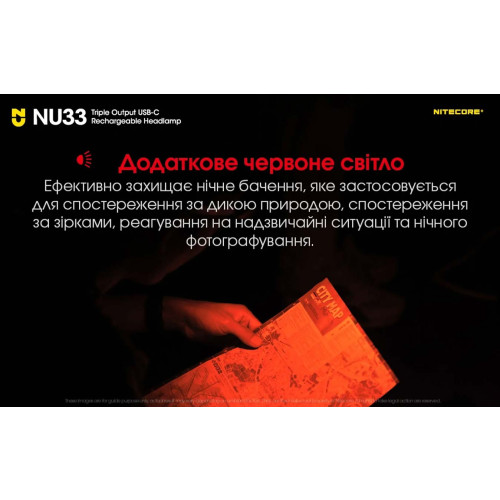 Ліхтар налобний Nitecore NU33 фото 16