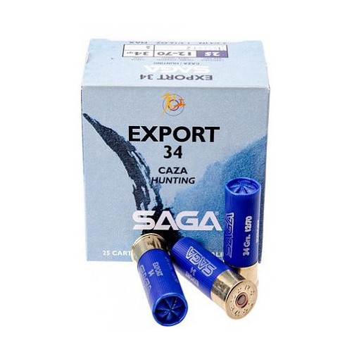 Патрон SAGA Export кал. 12/70 дробь №4, навеска 34 г фото