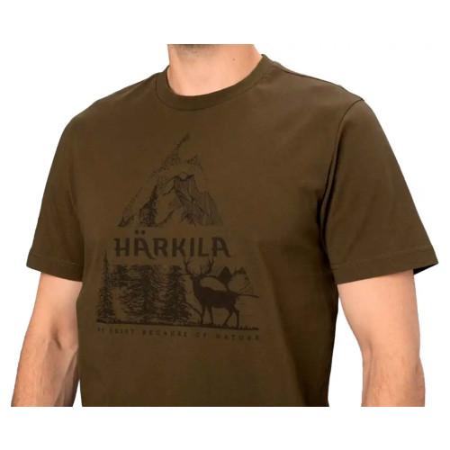 Футболка Harkila Nature S/S T-Shirt (XХL, Зелений) фото 3