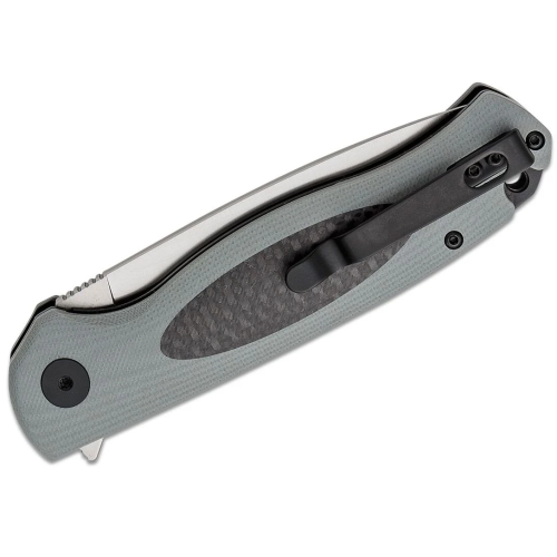 Нож складной Petrified Fish Stamp к. Carbon Fiber With Gray G10 (PFB03GAS) фото 3