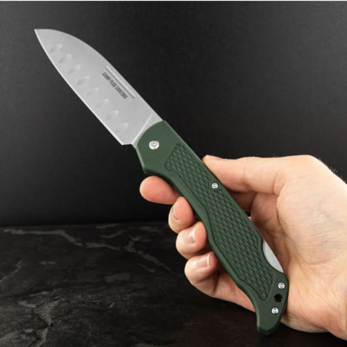 Нож складной Ontario Knife Camp Plus Santoku Green фото 6