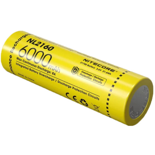 Акумулятор літієвий Nitecore NL2160 Li-Ion 21700 3.6V (6000mAh) фото 3