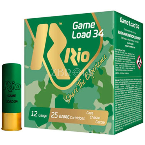 Патрон RIO Game Load-34 кал. 12/70 дробь №1, навеска 34 гр фото