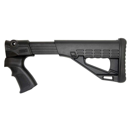 Телескопический приклад DLG Tactical TBS Solid (DLG-083) для помповых ружей Remington, Mossberg, Maverick (черный) фото 6