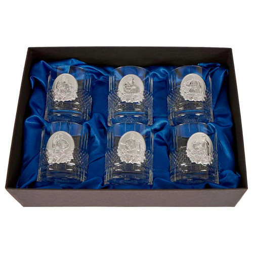 Набор стаканов для виски "Казаки" Boss Crystal, 6 шт.  (B6KOZ2XS) фото 2