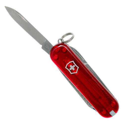 Ніж Victorinox Classic SD Red Transparent (0.6223.T) фото 4