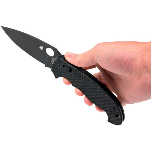 Ніж Spyderco Manix 2 XL Black Blade (C95GPBBK2) фото 2