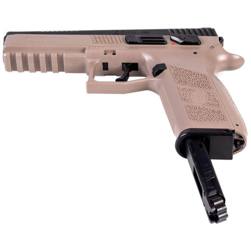 Пневматичний пістолет ASG CZ P-09 Black/FDE Blowback Pellet фото 5