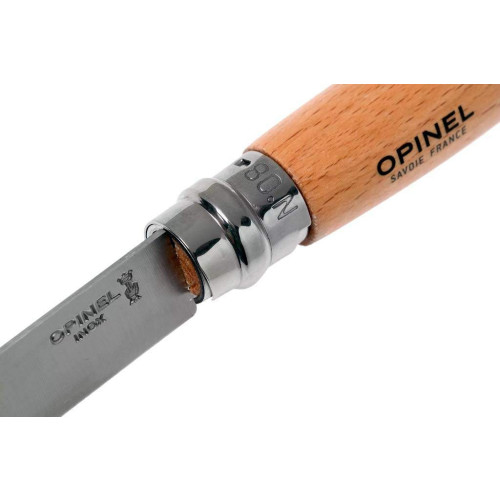 Ніж Opinel №8 Inox бук (з чохлом) фото 6