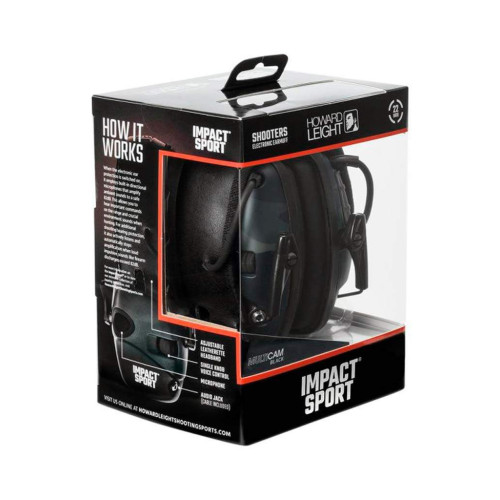 Стрілецьки навушники Howard Leight Impact Sport Earmuff Black MultiCam активні фото 2