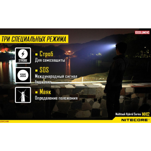 Фонарь Nitecore MH12 фото 6