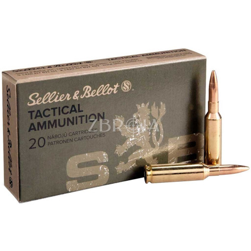 Патрон Sellier & Bellot кал. 6,5 Creedmoor куля FMJ BT, маса 9.1 гр/140 гран фото