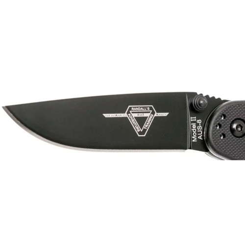 Нож Ontario Knife RAT II AUS-8 black (ON8861) фото 2