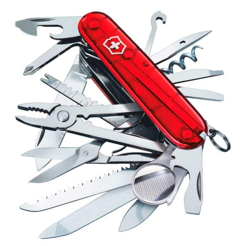 Нож Victorinox SwissChamp Red Transparent (1.6795.Т) фото 2