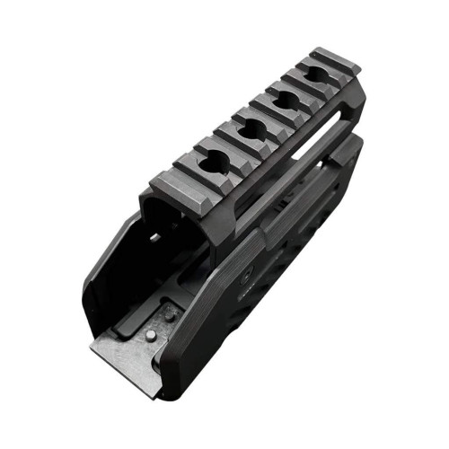 Цівка X-GUN Handguard для АКС-74У (алюміній) чорна фото 2