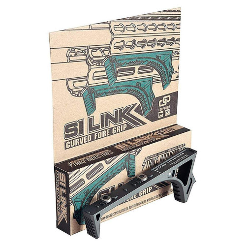 Передня рукоятка Strike Industries LINK Curved Fore Grip на M-LOK/KeyMod (алюміній) чорна фото 5