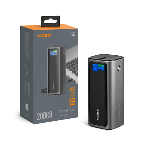 Повербанк Videx VPB-350 20000mAh Grey фото 21