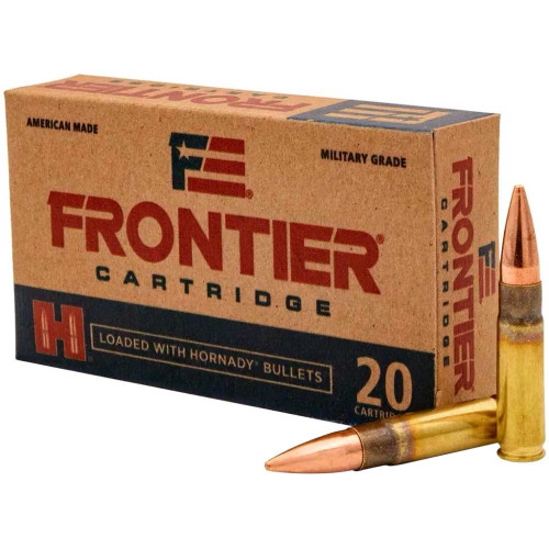 Патрон Hornady Frontier FR100 кал. 223 Rem (5,56/45) пуля FMJ, масса 3.56 гр/55 гран фото