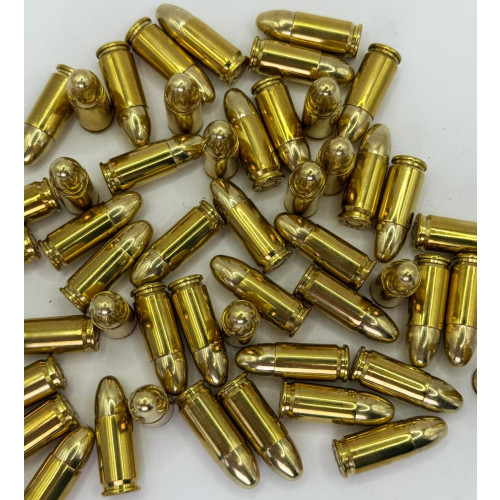 Патрон Ozkursan кал. 9 мм (9x19) Luger пуля FMJ, масса 8,04 г/124 гран фото 3