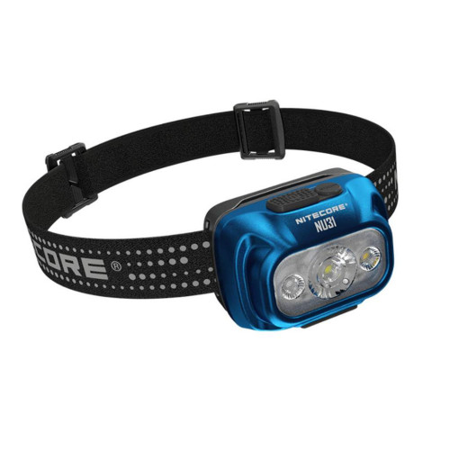 Ліхтар налобний Nitecore NU31 (розмір - 62,3 х 46 х 35,6 мм, синій) фото