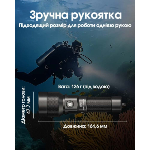 Ліхтар підводний Nitecore DL30 фото 10