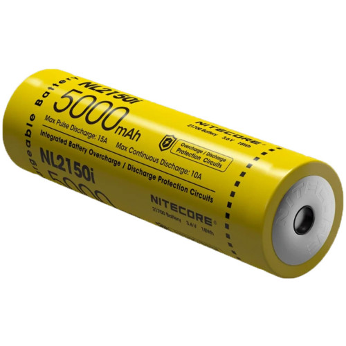 Акумулятор літієвий Nitecore NL2150i Li-Ion 21700 3.6V (5000mAh) фото 2
