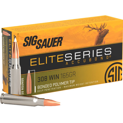 Патрон Sig Sauer Elite Series Accubond кал. 308 WIN куля BPT, маса 10,69 гр/165 гран фото