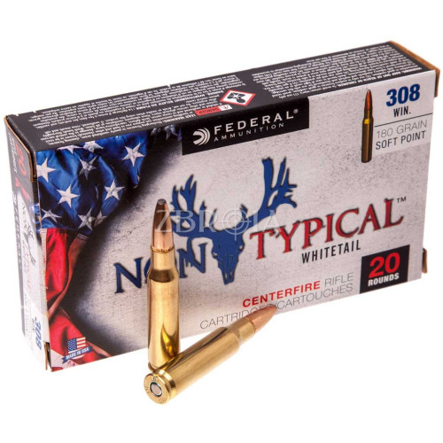 Патрон Federal Non-Typical кал. 308 Win куля NTSP, маса 11.66 гр/180 гран фото