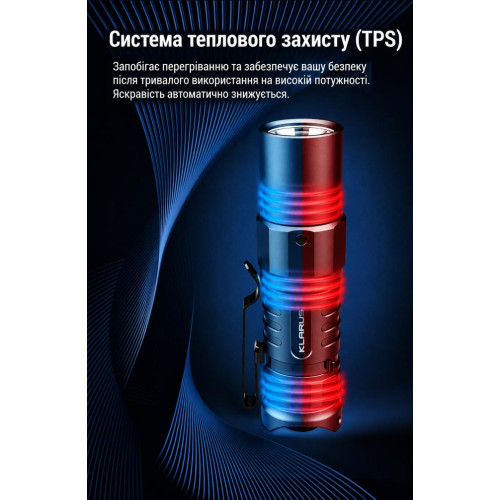 Ручной фонарь Klarus XT1C 1000 лм/850 mAh. Black фото 14