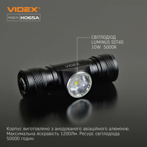 Налобный светодиодный фонарь VIDEX VLF-H065A фото 13