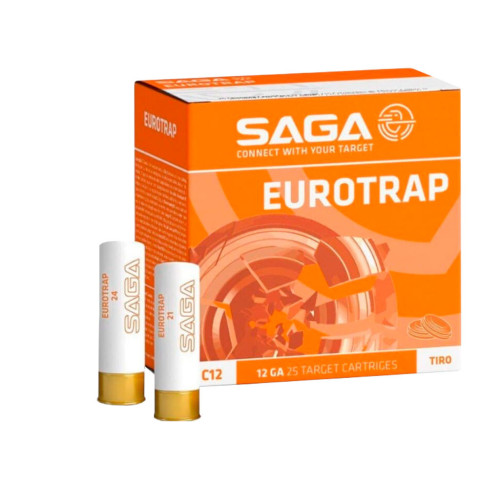 Патрон SAGA EUROTRAP кал. 12/70 дріб № 7.5 наважка 24 г фото