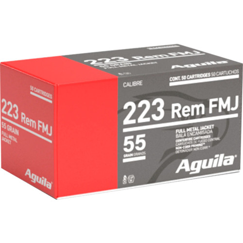 Патрон Aguila кал. 223 Rem куля FMJ, маса 3.56 г/55 гран фото