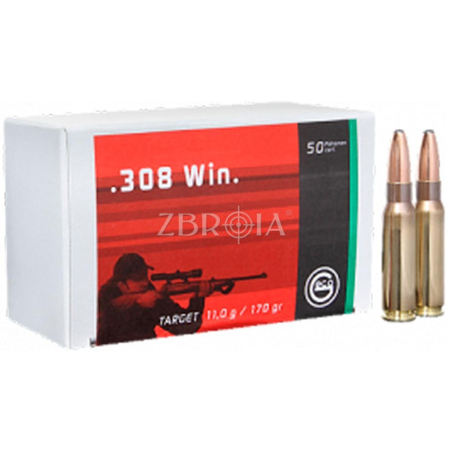 Патрон GECO кал. 308 Win пуля TM Target, масса 11 гр/170 гран фото