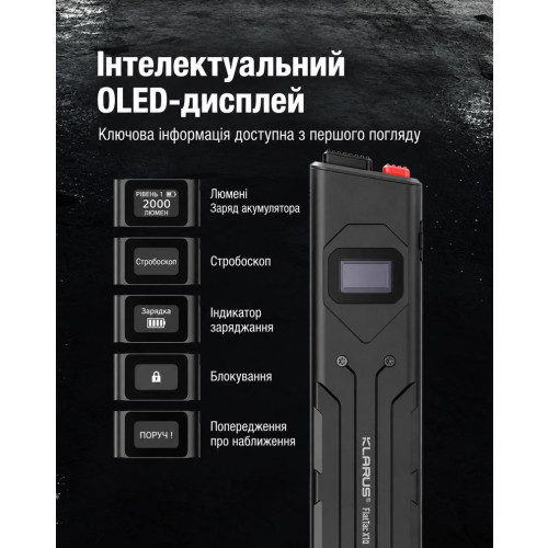 Ультратонкий фонарь Klarus FlatTac X1 4200 лм/2700 mAh. Black фото 9