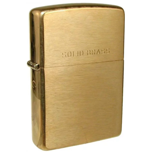Запальничка ZIPPO 204 Br Fin Solid Brass фото 5
