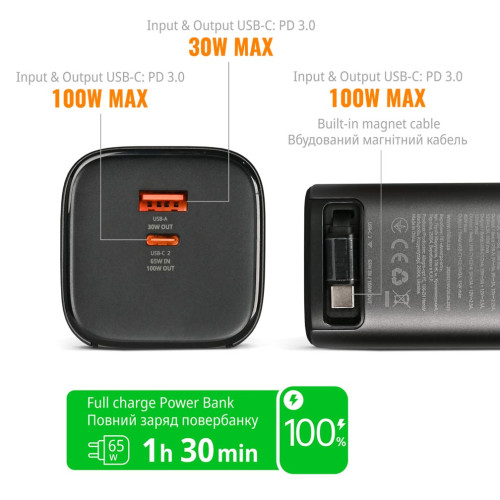 Повербанк Videx VPB-350 20000mAh Grey фото 13