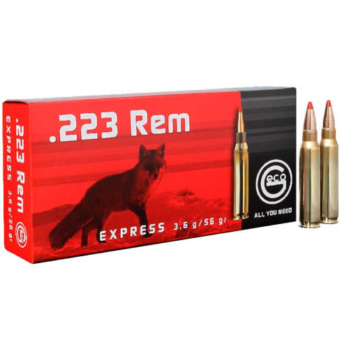 Патрон GECO кал. 223 Rem куля Express, маса 3.56 гр/55 гран фото