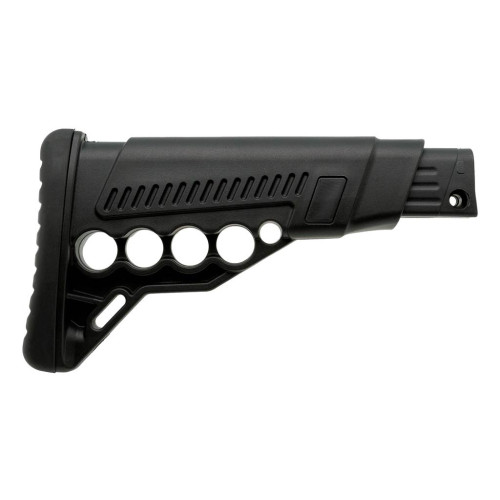 Телескопический приклад DLG Tactical TBS Utility (DLG-081) для помповых ружей Remington, Mossberg, Maverick (черный) с патронташем фото