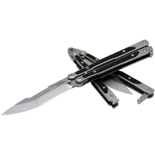 Нож-бабочка Mr. Blade MadCap Black Stonewash фото 3