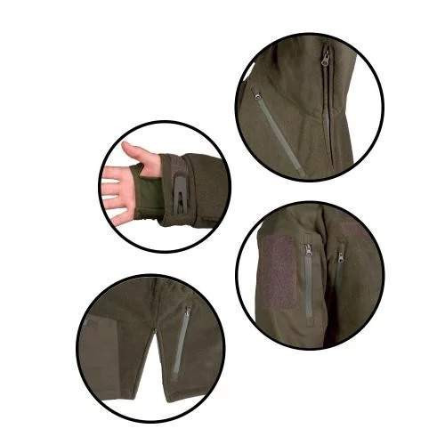 Куртка Sturm Mil-Tec Plus Cold Weather Jacket Fleece (размер - L, цвет - Olive) фото 3