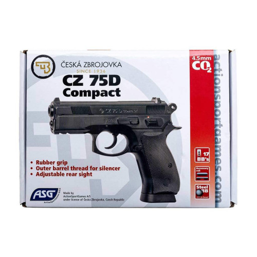 Пневматичний пістолет ASG CZ 75D Compact фото 8
