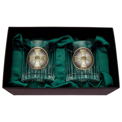 Набір склянок для віскі "АРМІЙСЬКИЙ" Boss Crystal, 2 шт. (B2VSU2XGD) фото 2