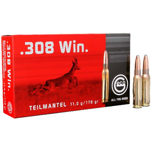 Патрон GECO кал. 308 Win куля TM, маса 11 гр/170 гран фото