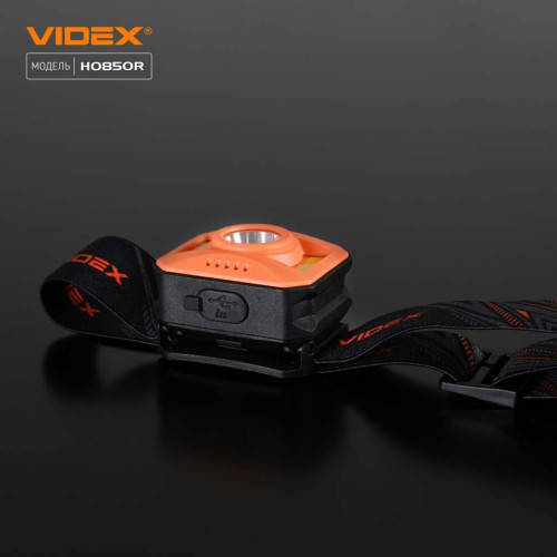 Налобний світлодіодний ліхтарик VIDEX VLF-H085-OR фото 16