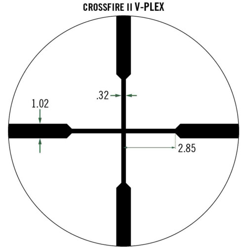 Прицел Vortex Crossfire II 2-7x32 Scout Scope V-Plex (MOA) фото 9