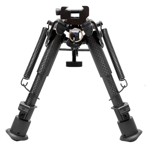 Сошки Buvele Carbon Bipod на антабку (высота 15.2 - 22.9 см) с переходником на Weaver/Picatinny фото