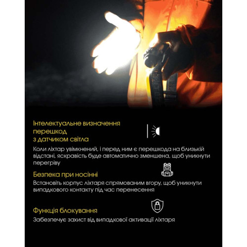 Ліхтар налобний Nitecore NU40 фото 13
