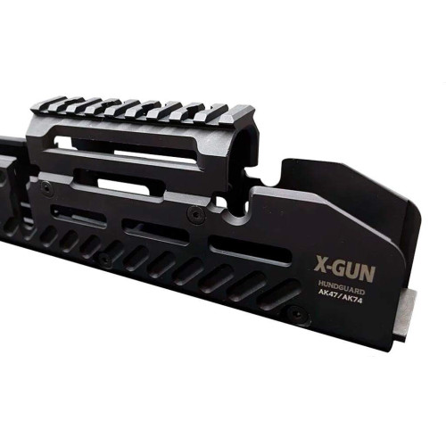 Тактична цівка X-GUN Handguard для АК-47/74/АКМ (алюміній) чорна фото 3