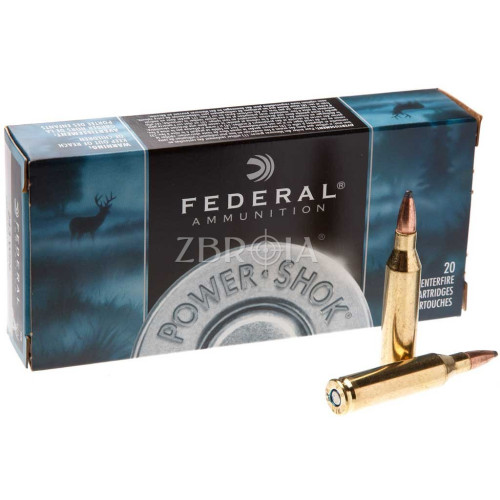 Патрон Federal Power-Shok кал. 243 Win куля JSP, маса 6.48 гр/100 гран фото