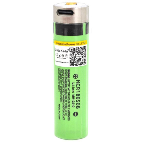 Акумулятор LiitoKala Lii-USB-34B 18650 3400mah фото